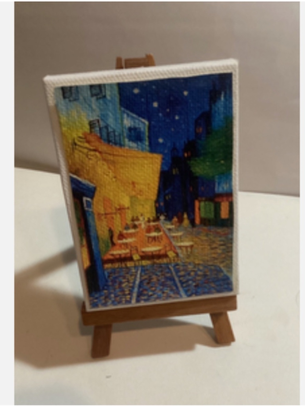 Cafe Terrace at Night by Van Gogh, Canvas Print and Easel